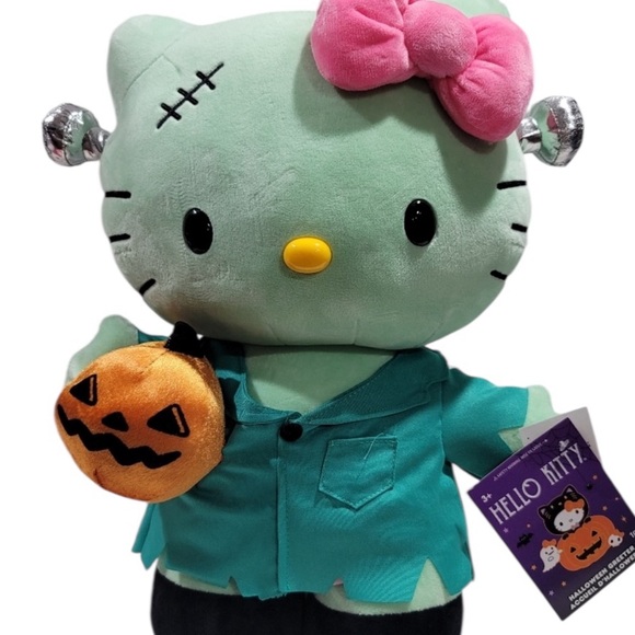 Hello Kitty Frankenstein Halloween 19” Greeter Plush 2024 New With Tags - Picture 1 of 1